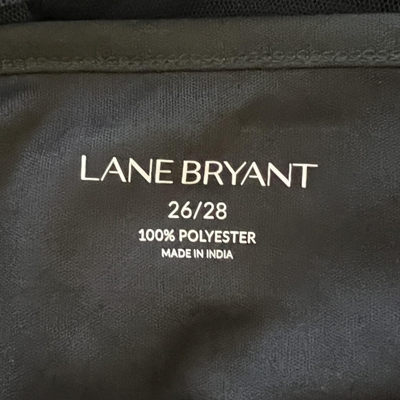 LB Black Sheer Beaded Top Overlay With Black Sleeveless Tank 26/28 - Picture 4 of 5